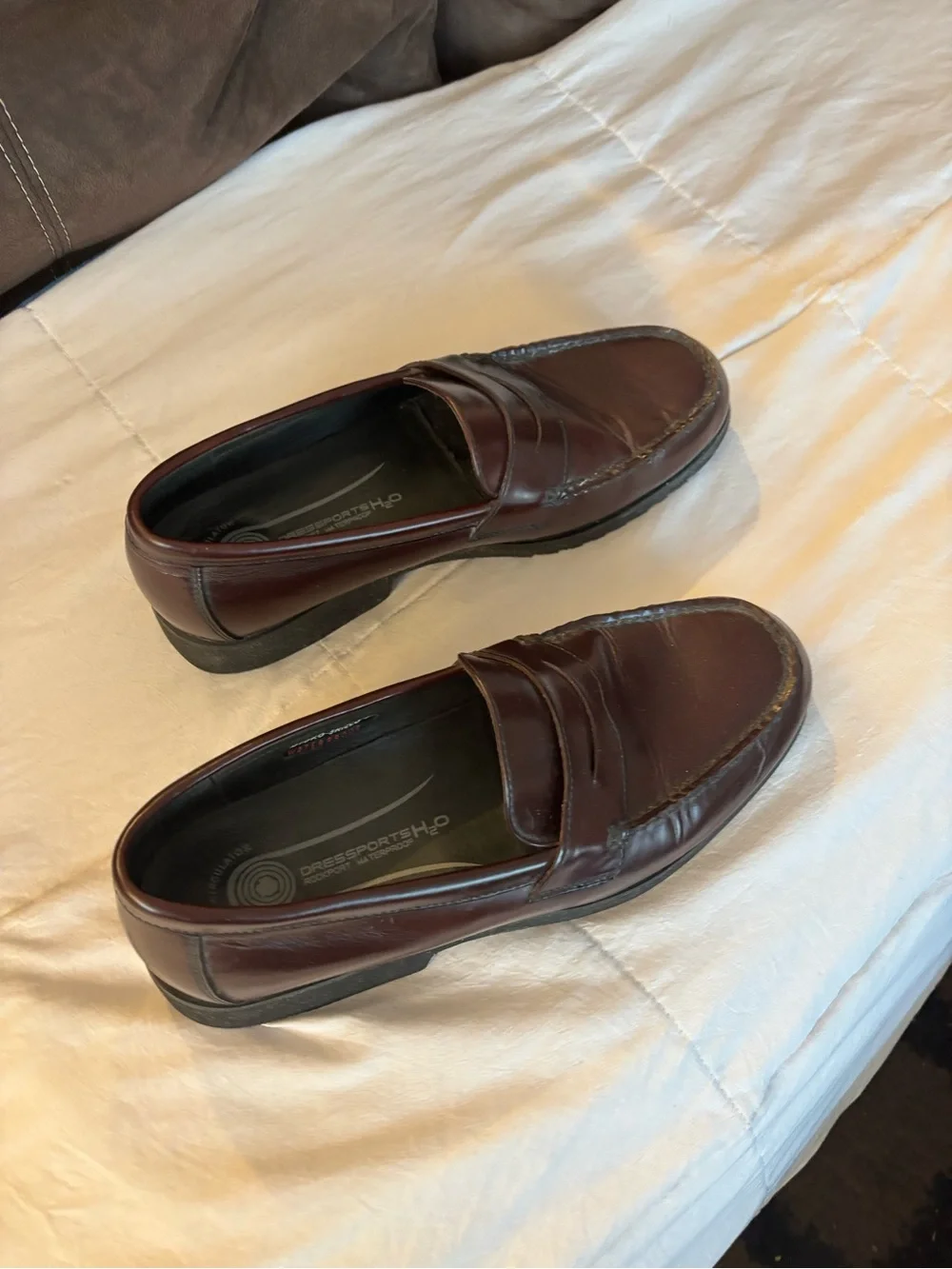 Rockport waterproof Men's Classic Penny Loafers in Dark Brown
